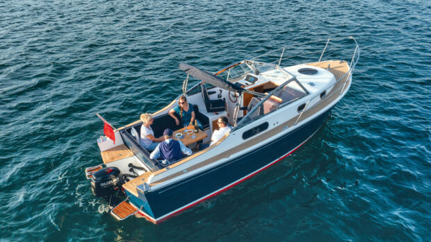 The Duchy 25 bobbing in water
