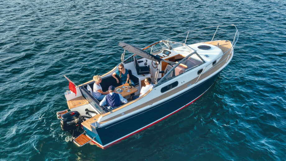 The Duchy 25 bobbing in water