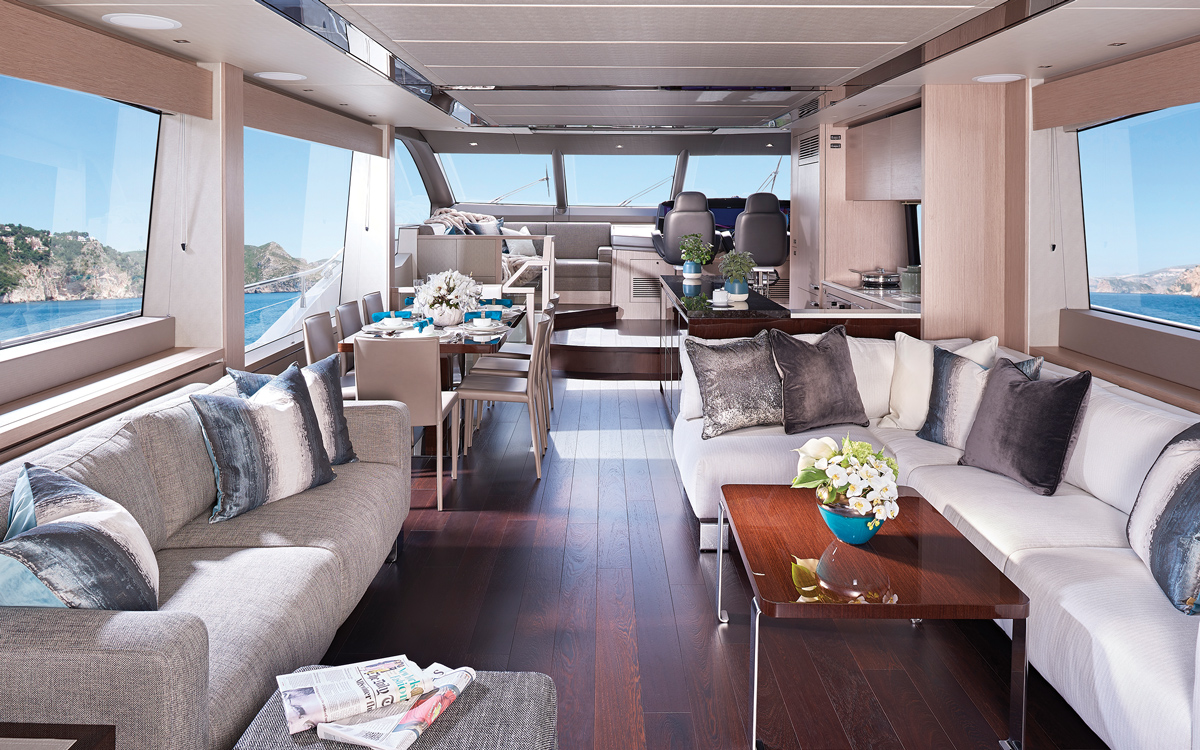 Sunseeker-76-yacht-review-saloon-forward